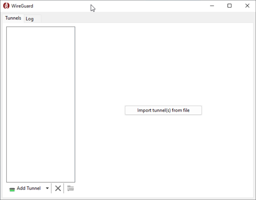Empty Wireguard Screen